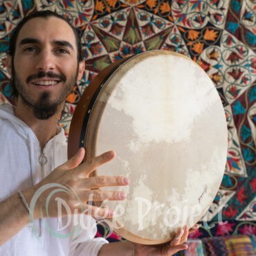 Tunable 18" Middle-Eastern/Shamanic Frame Drum with Beater, Tipper and Tuning Wrench