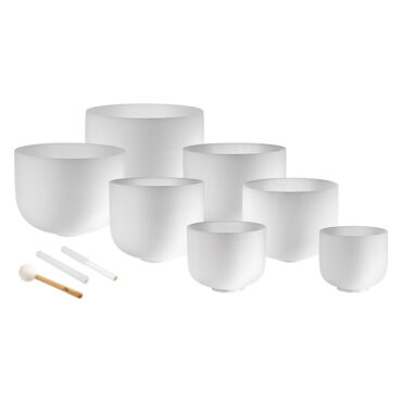 432hz Crystal Singing Bowls by Meinl Sonic Energy: Individual and 7-Bowl Set