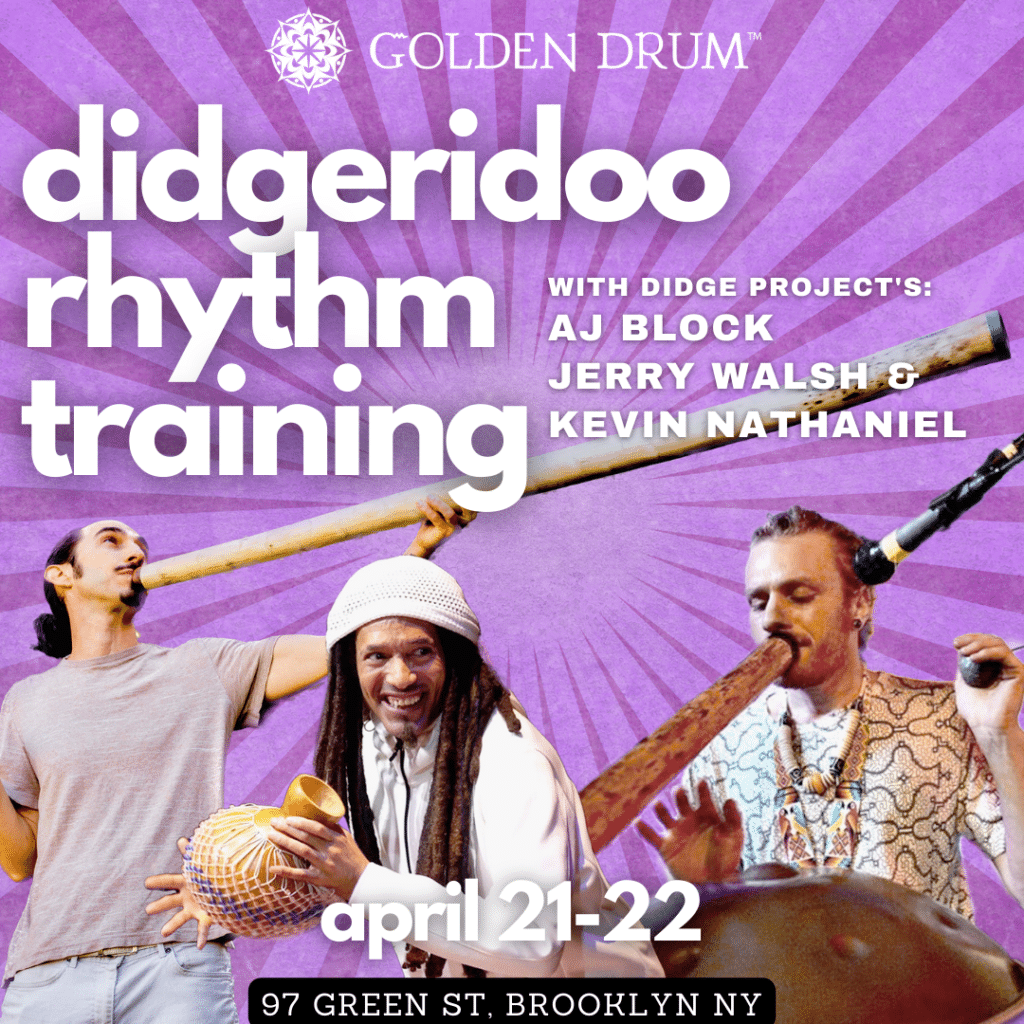 Didgeridoo Rhythm Training Live in Brooklyn, NY, April 2122 Didge