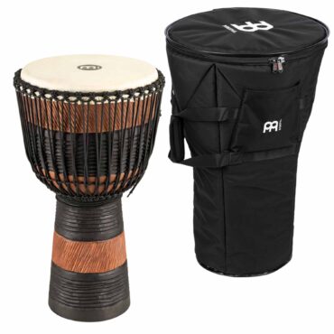 African Style Rope Tuned Earth Series Djembe with Case By Meinl Percussion